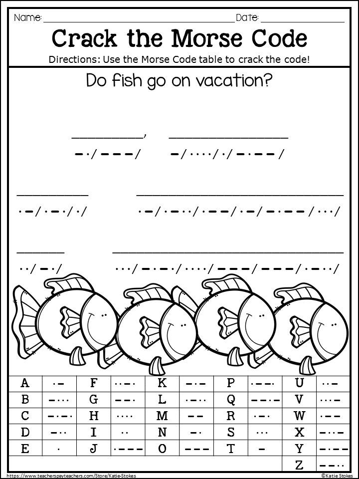 Free Printable Morse Code Worksheet Alphabetworksheetsfree Com