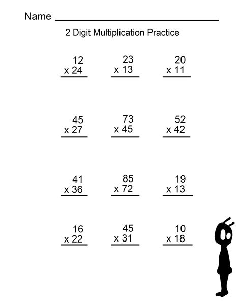 Free Printable Multiplication 4 Grade