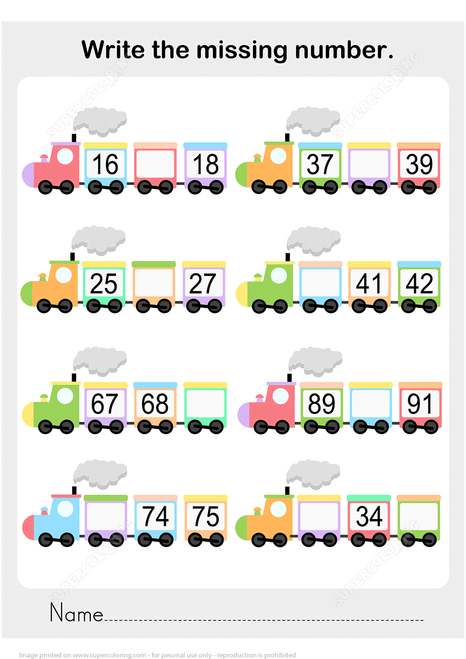 Free Printable Number Sequence Worksheets Splashlearn