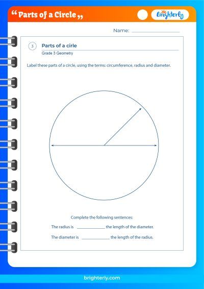 Free Printable Parts Of A Circle Worksheets Pdfs Brighterly Com