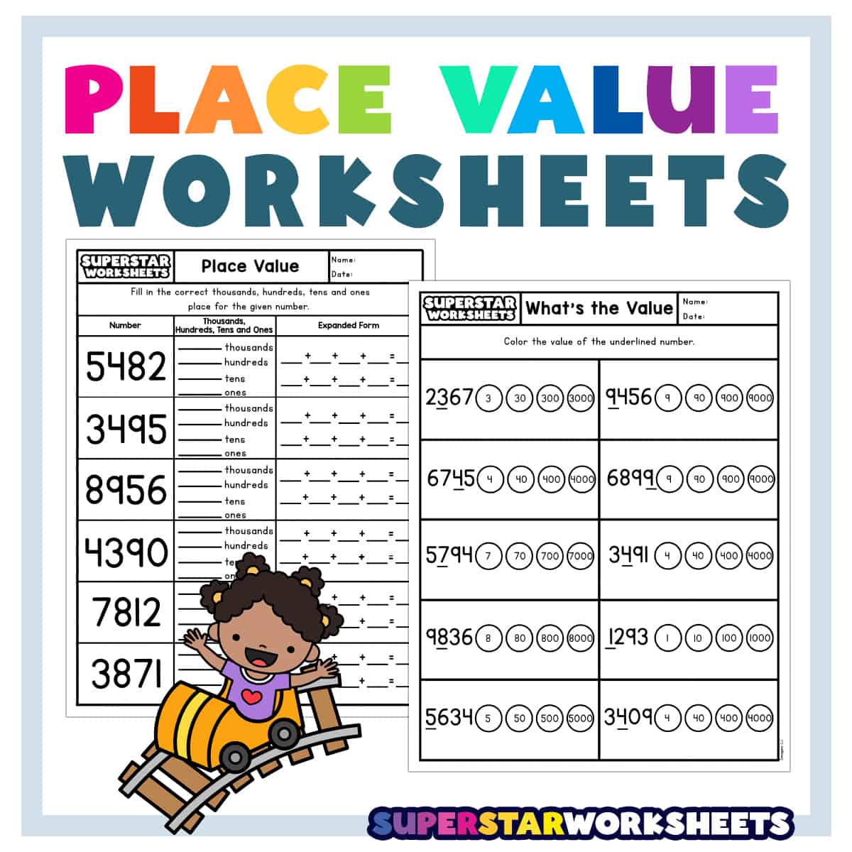 Free Printable Place Value Worksheets For 3Rd Graders Printable Word