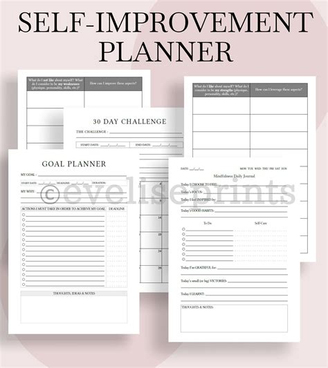 Free Printable Self Improvement Journal