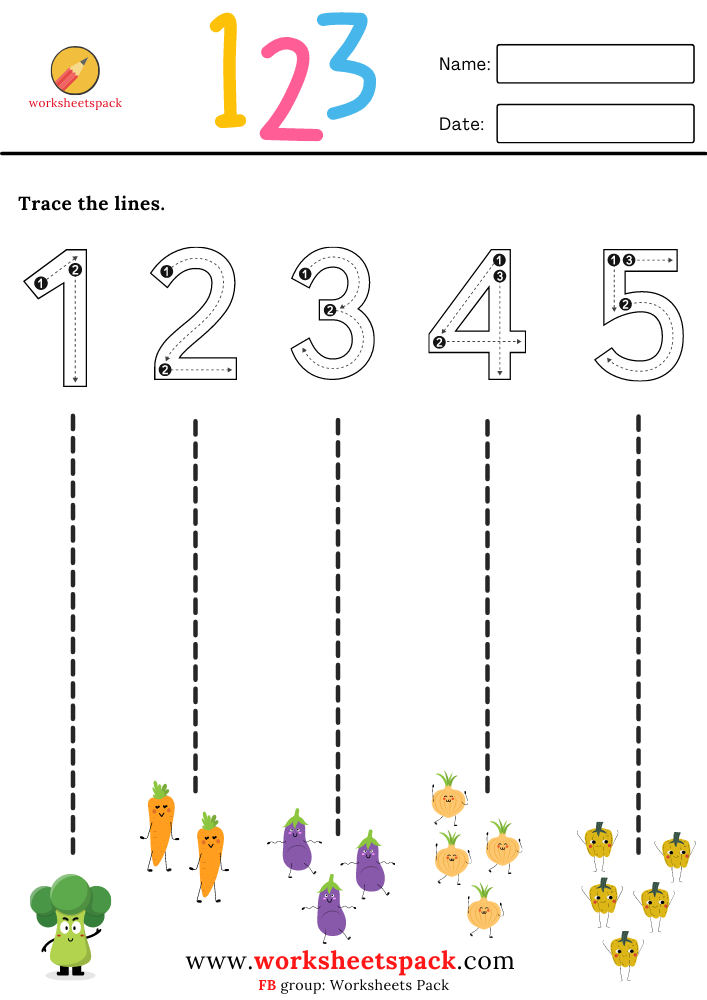 Free Printable Simple Short Vertical Line Tracing Worksheet Inkpx