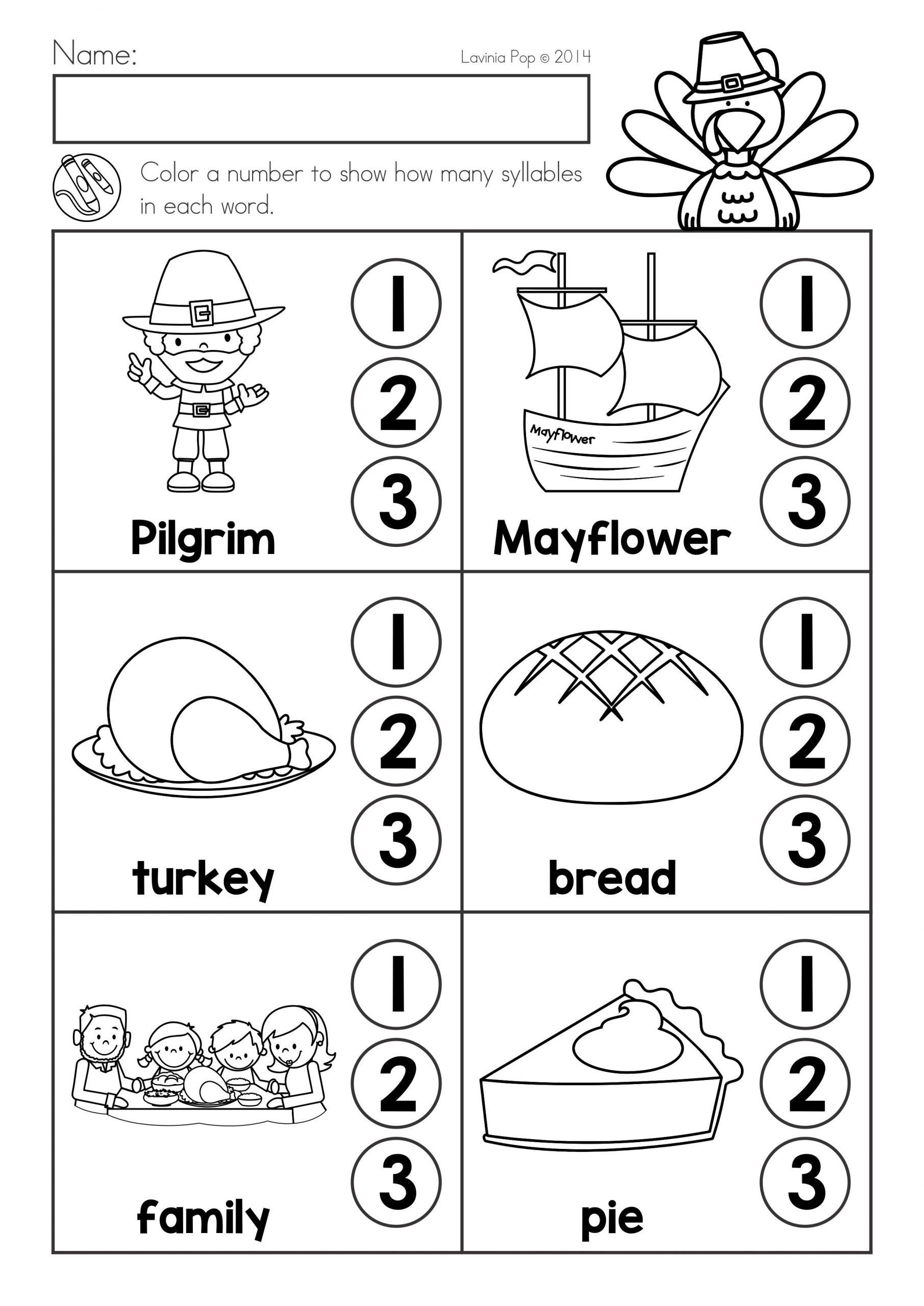 Free Printable Thanksgiving Math Worksheets For Kindergarten