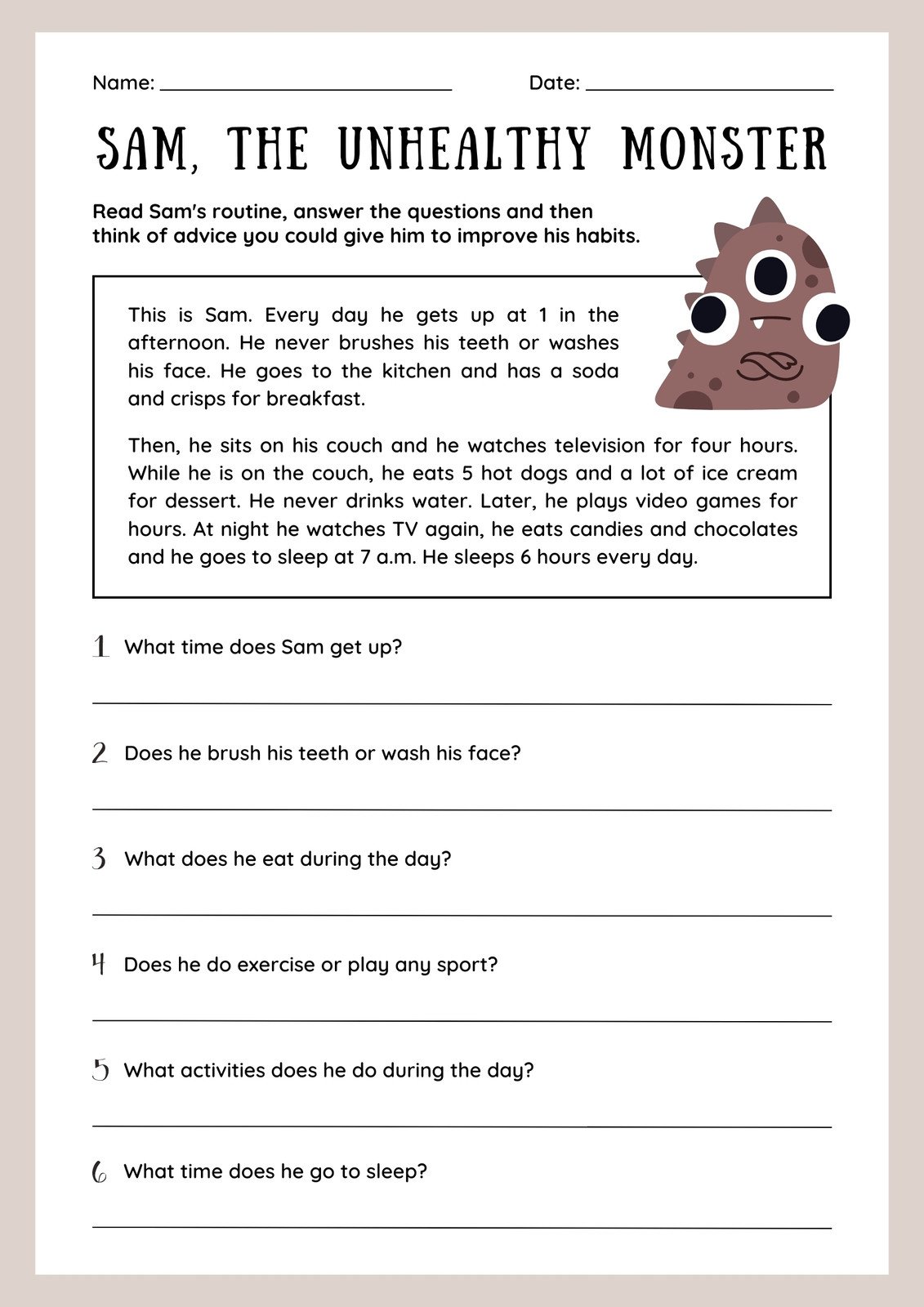 Free Printable Third Grade Reading Comprehension Worksheets K5 Learning