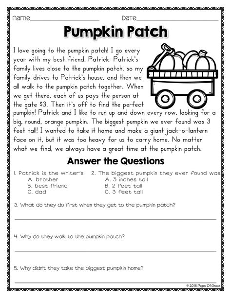 Free Printable Worksheets Reading Comprehension 5Th Grade Printable Worksheets