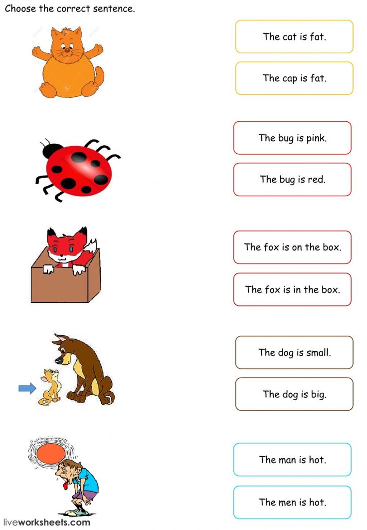 Free Simple Sentences Worksheet For Kindergarten 1St Grade