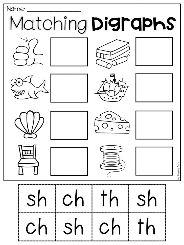 Free Sorting Beginning Digraphs Ch Sh Th And Wh Cut Outs