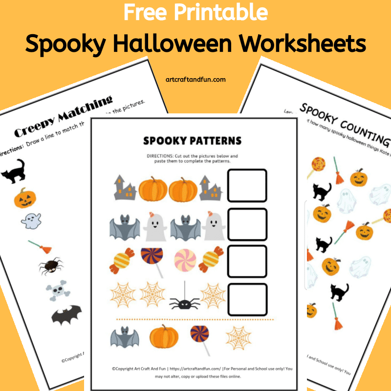 Free Spooky Halloween Worksheets For Kids