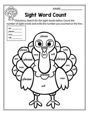 Free Thanksgiving Math Amp Literacy Worksheets For Kindergarten My Nerdy Teacher