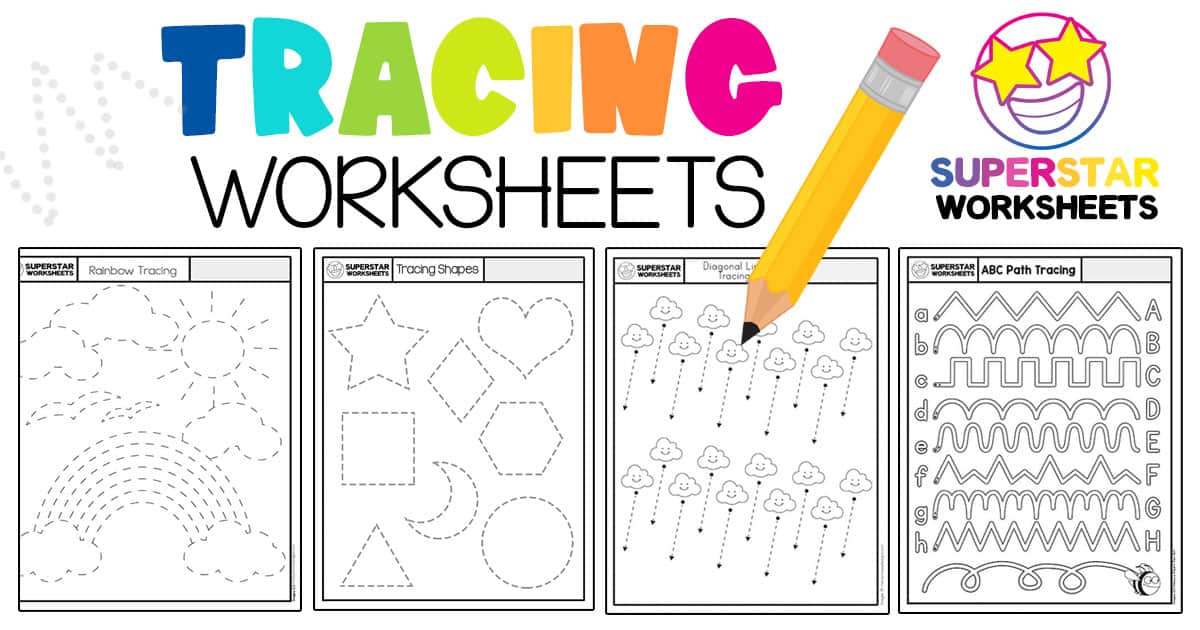 10 Free Tracing Worksheets for Kids