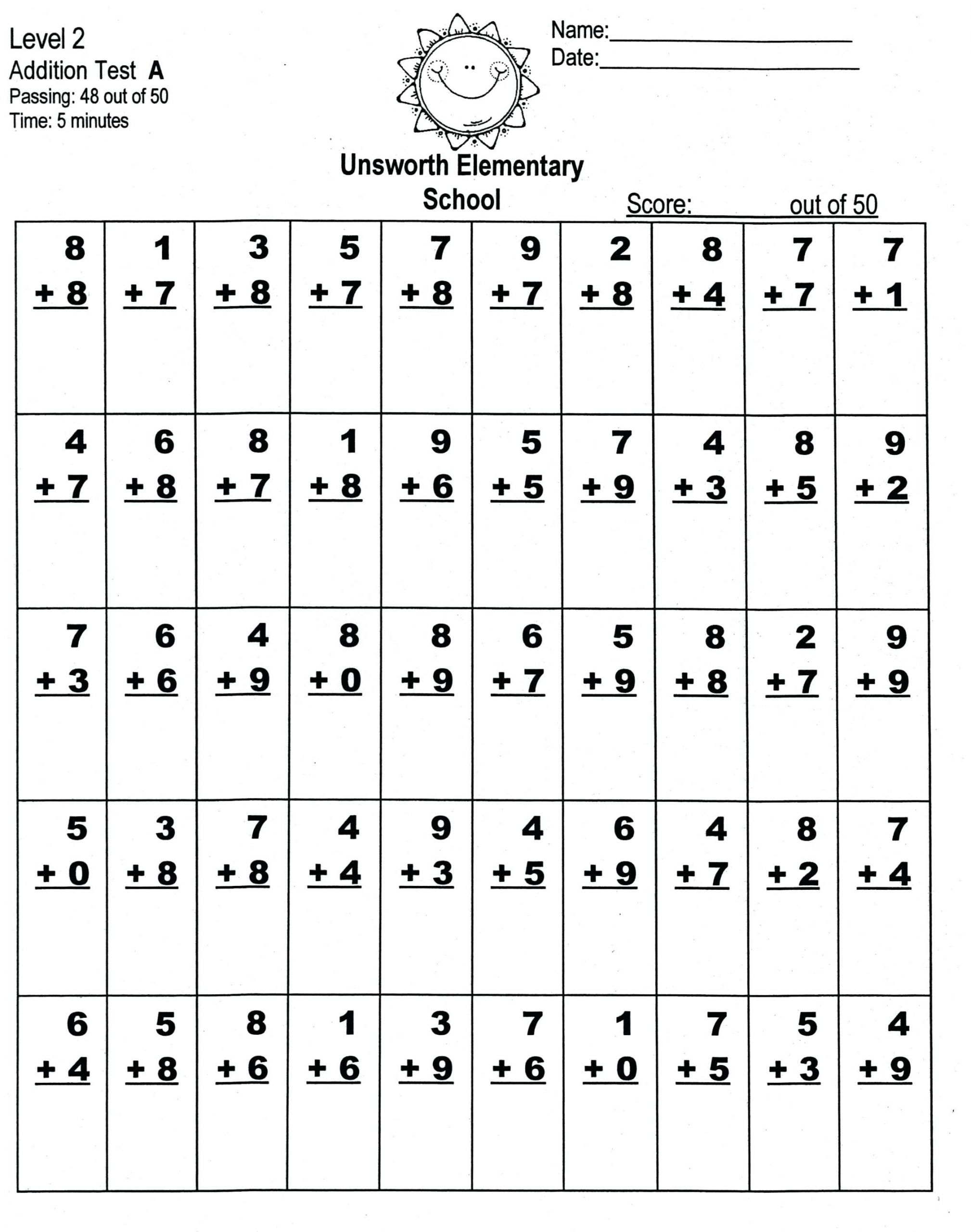 Free Worksheets Second Grade