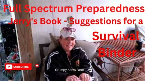 Full Spectrum Preparedness Jerry S Book Suggestions On Building A Survival Binder Youtube