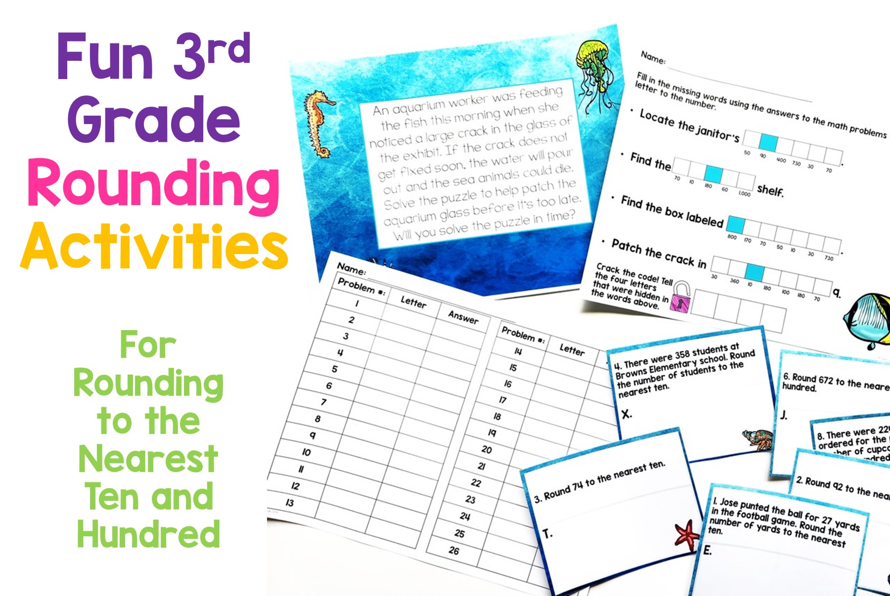 Fun 3Rd Grade Rounding Activities For Rounding To The Nearest Ten And