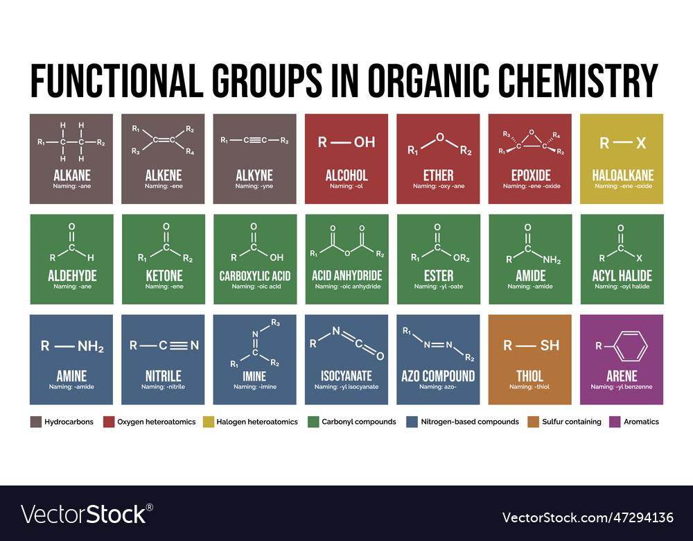 Functional Groups In Organic Chemistry Infographic Chemistry Com Pk