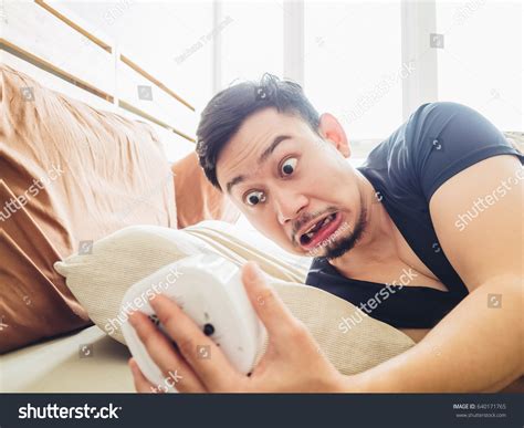 Funny Face Asian Man Shocked He Stock Photo Edit Now 640171765