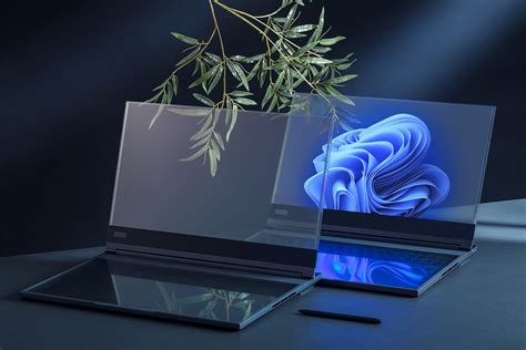 Futuristic Lenovo Thinkbook Transparent Display Laptop Concept Changes The Way You Interact With