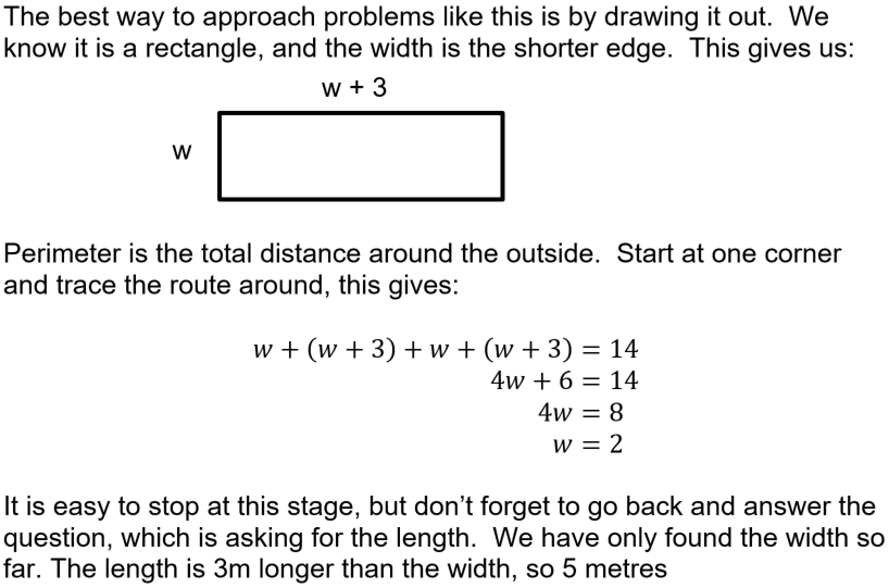 Gcse Linear Equations Word Problems Real World Situations