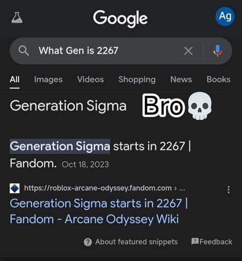 Generation Sigma In 2267 R Nanikposting