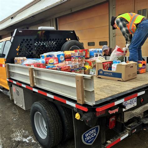 Generous Dawson Road Maintenance Crew Donates 587 Pounds Of Food And Supplies To The Clinton