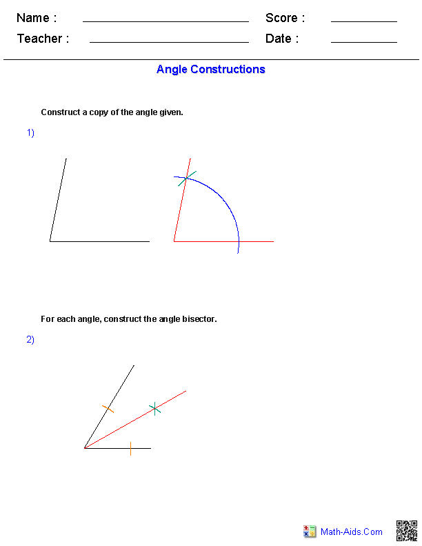 Geometric Constructions Worksheet: Master Shapes Easily