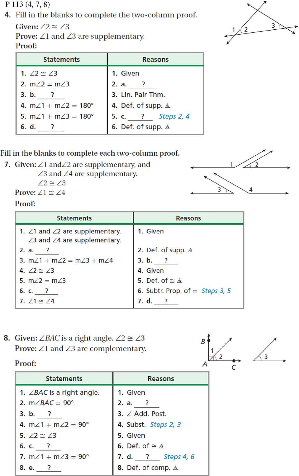 Master Geometry with Our Fun Geometric Proofs Worksheet