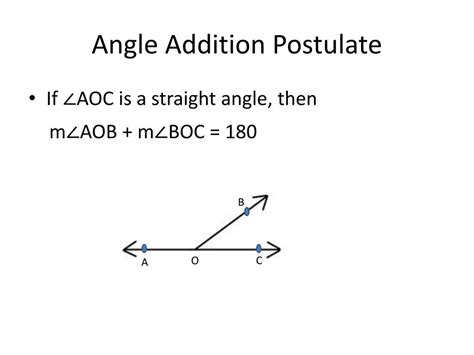 Geometry 1 3 Angle Addition Postulate