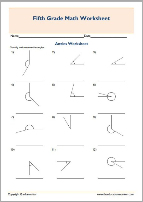 Geometry Measuring Angles Worksheet Angleworksheets Com