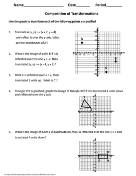 Geometry Transformation Composition Worksheet Db Excel Com