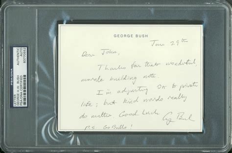 George H W Bush Signed Letter Psa Ebay