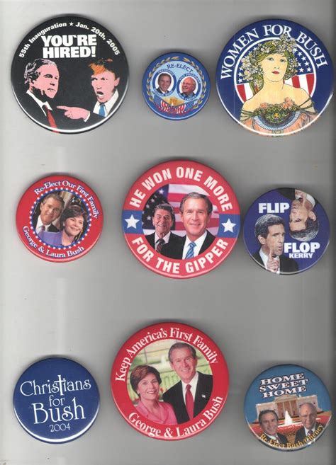 George W Bush President Pinback Pins Lot Of 15 Cheney Badges Buttons Republican Ebay