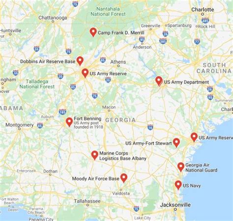 5 Georgia Bases