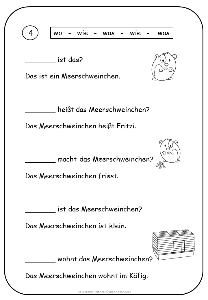 German For Beginners Easy Reading Texts And Worksheets Learn German