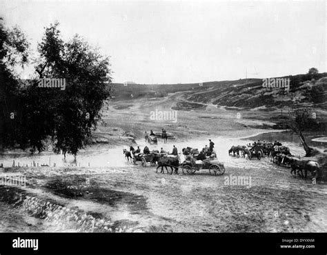 German Troops Crossing A River At The Eastern Front 1915 Stock Photo Alamy