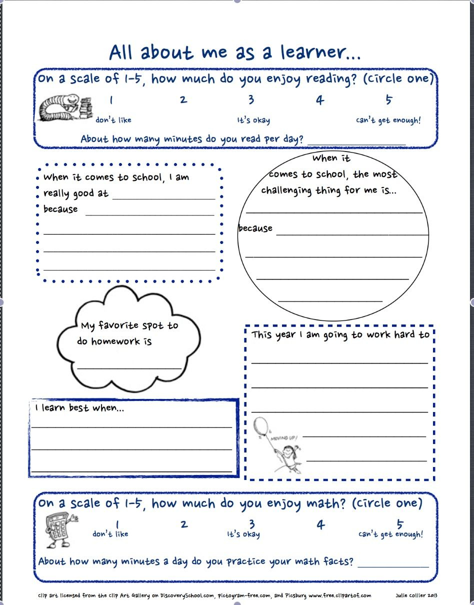 Get To Know You Worksheet For Kids