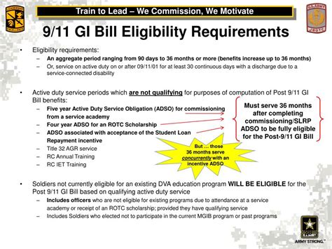 Gi Bill Eligibility Requirements