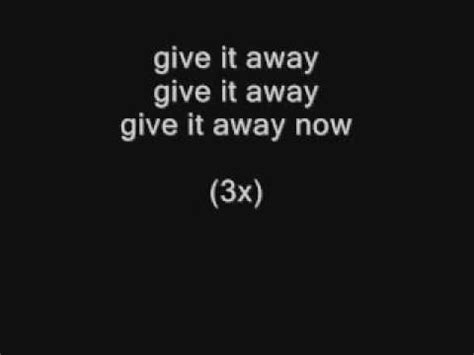 Give It Away Song Lyrics