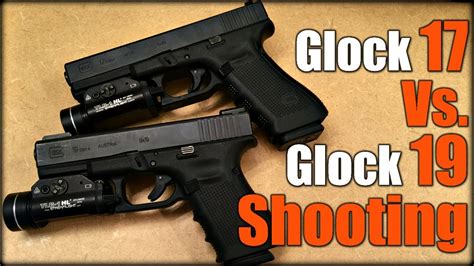 Glock 17 Vs Glock 19 Shooting Youtube