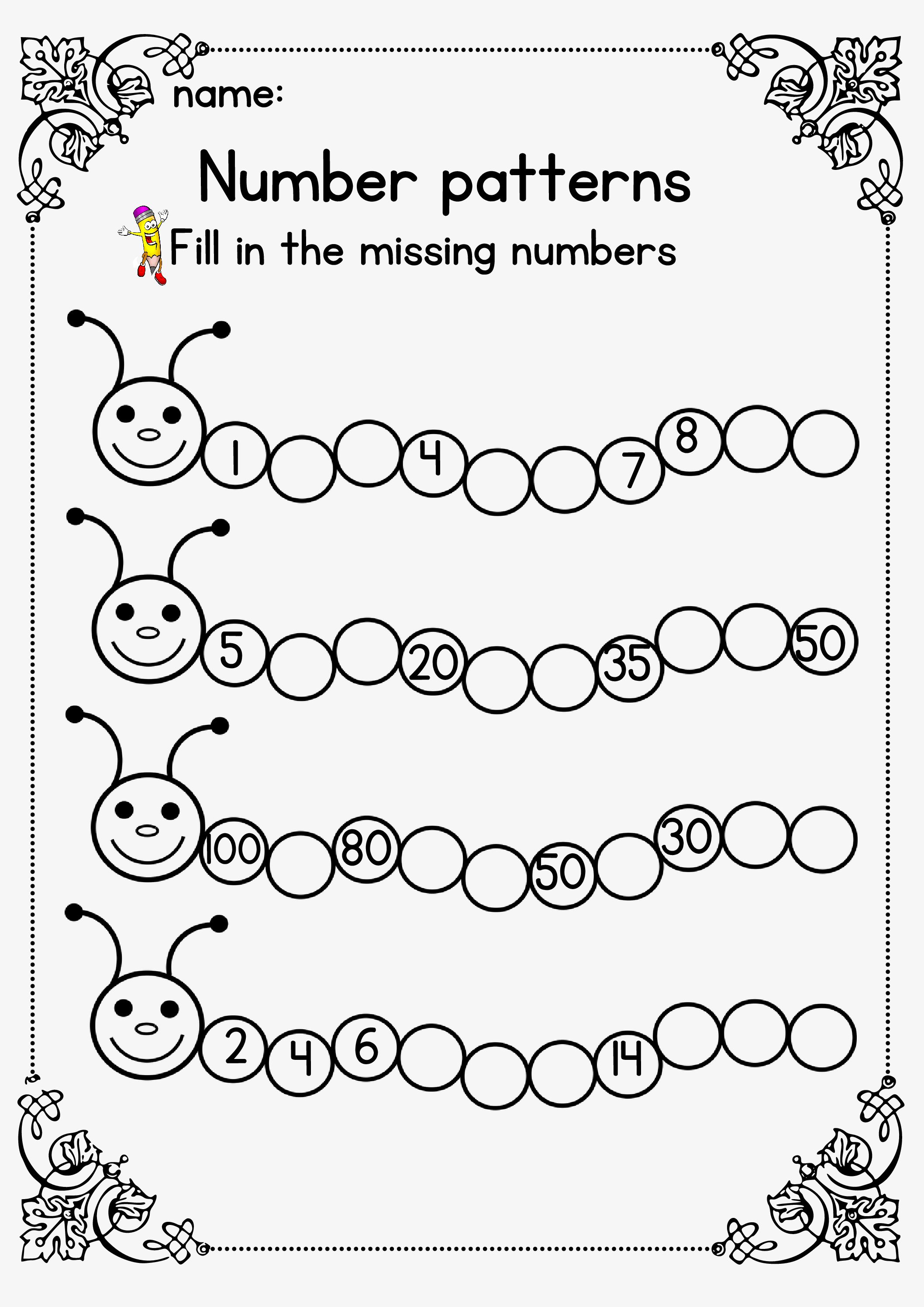 Grade 1 Term 4 Mathematics Number Pattern Worksheet Teacha