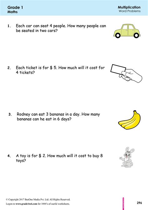 Grade 1 Word Problems