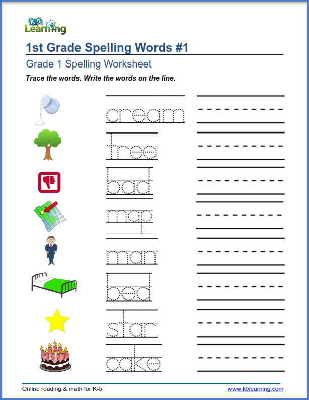 Grade 2 Spelling Lists Practice K5 Learning