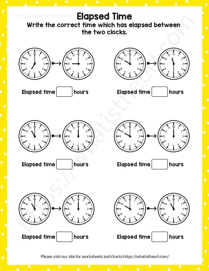 Grade 2 Time Worksheets Elapsed Time Hours K5 Learning