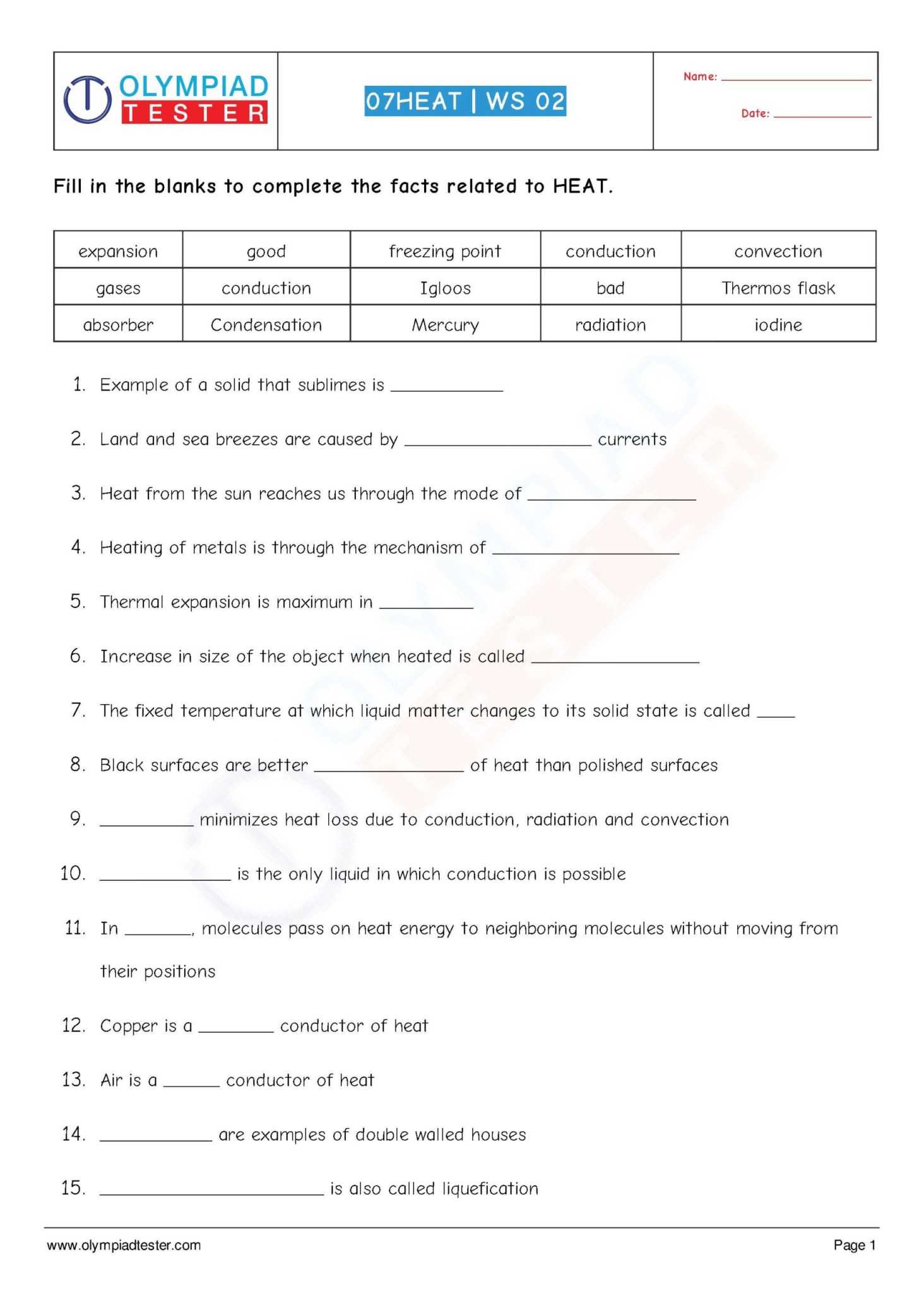 Grade 7 Science Review Test Dec2021 Worksheet Live Worksheets