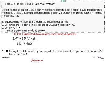 Grade 8 And Up Square Root Approximations For The Gifted Curious