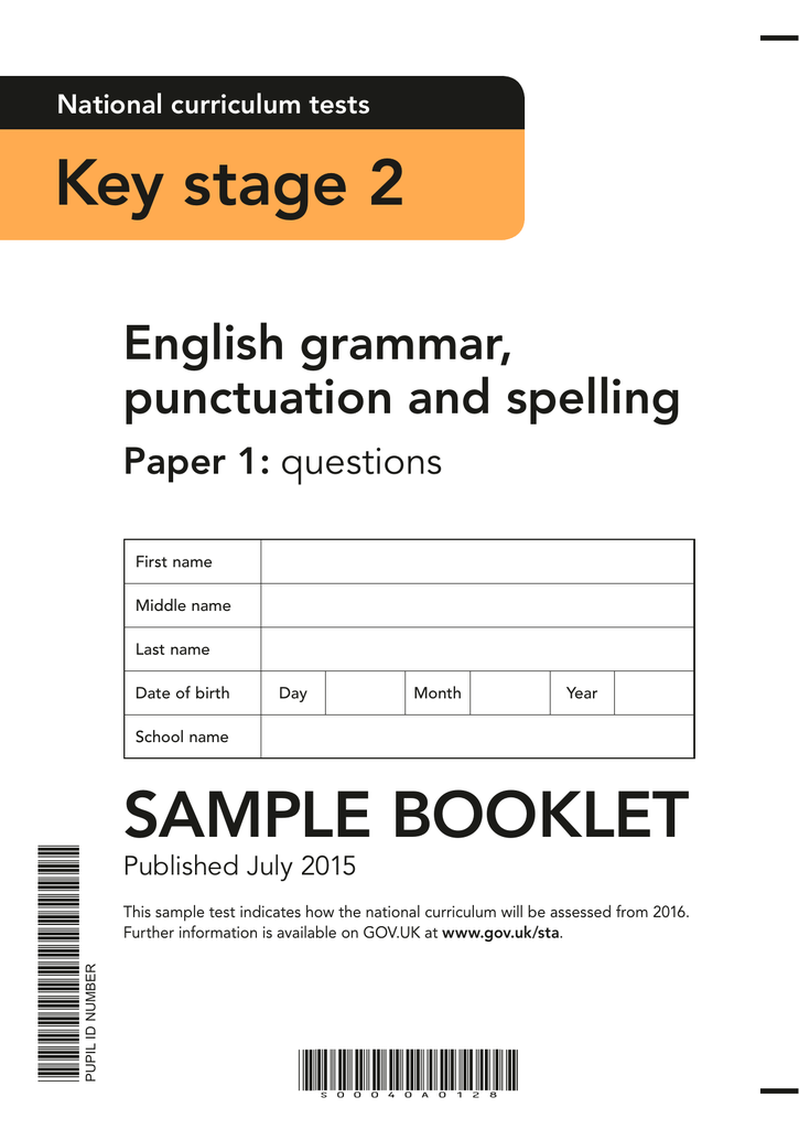 Free KS2 Grammar Worksheets With Answers