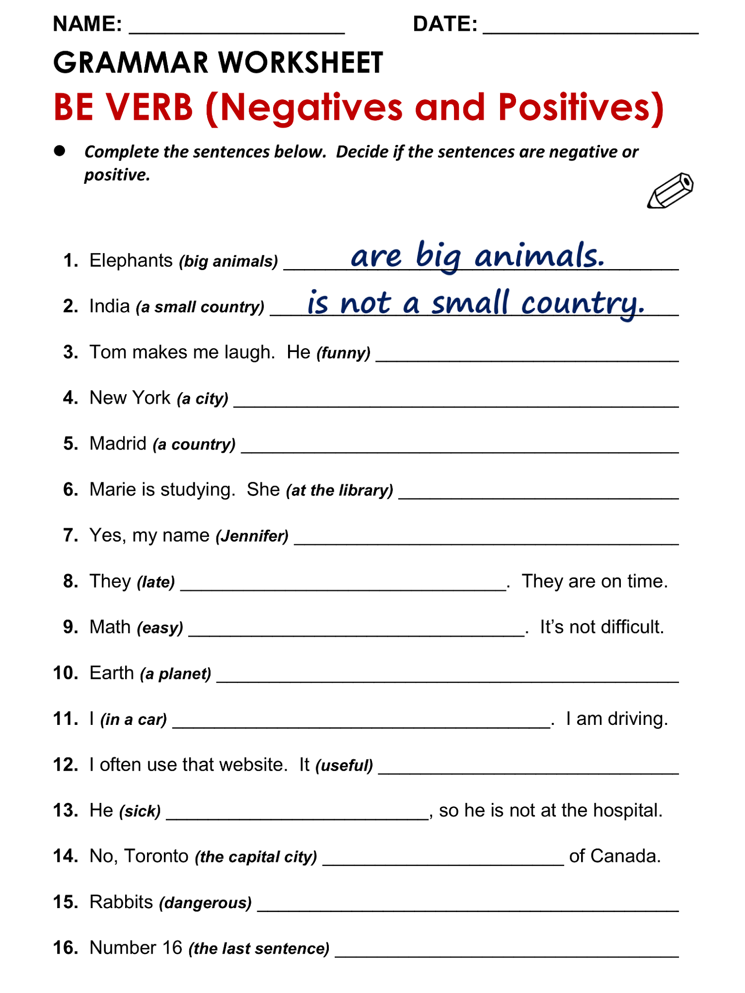 Grammar Year 6 English Worksheet