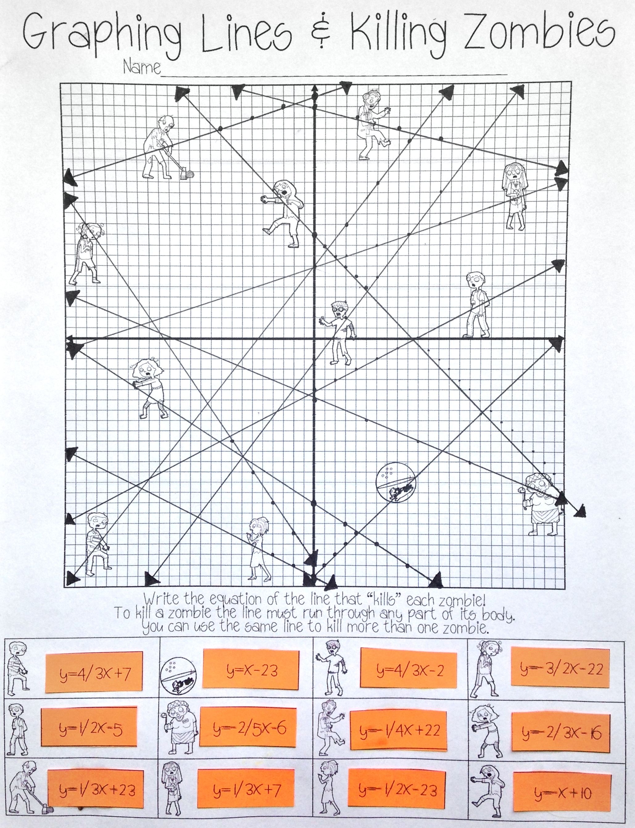 Graphing Lines vs Zombies: A Math Challenge