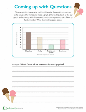 Graphing Worksheet For Students To Learn How To Make An Ice Cream Bar Chart