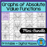 Graphs Of Absolute Value Functions Activity Maze