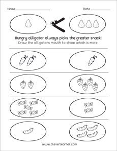 Greater Than And Less Than Activity Worksheet For Children